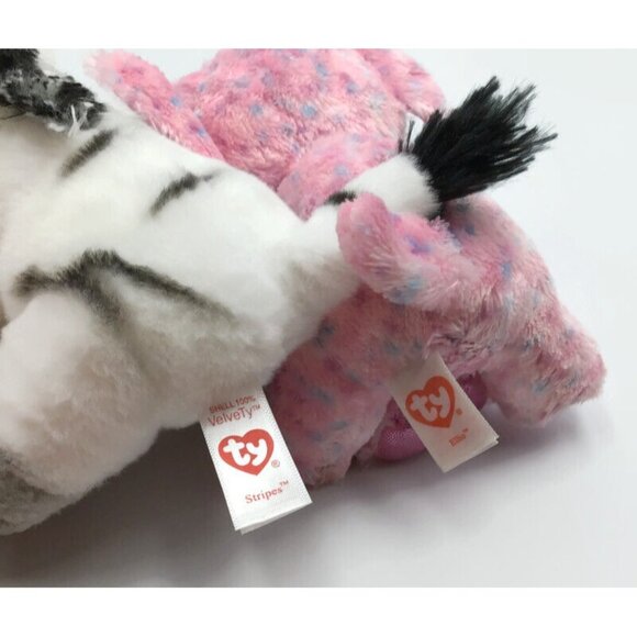 Ty Beanie Boos Jungle Animals Stripes Zebra Ellie Elephant Louie Lion Larry Lynx - Picture 11 of 12